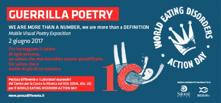 GUERRILLA POETRY // World Eating Disorders Action Day // June 2, 2017